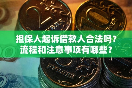 济南担保人起诉借款人合法吗？流程和注意事项有哪些？