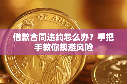 济南借款合同违约怎么办？手把手教你规避风险