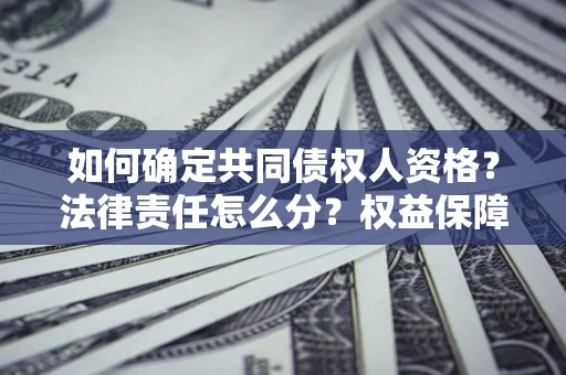 济南如何确定共同债权人资格？法律责任怎么分？权益保障技巧揭秘！