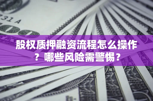 济南股权质押融资流程怎么操作？哪些风险需警惕？