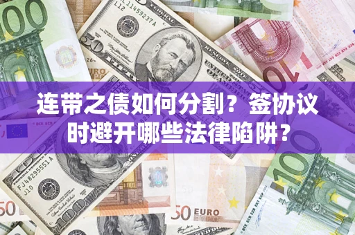 济南连带之债如何分割？签协议时避开哪些法律陷阱？