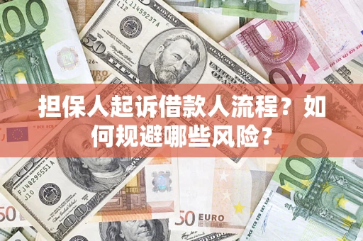 济南担保人起诉借款人流程？如何规避哪些风险？