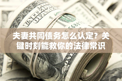 济南夫妻共同债务怎么认定？关键时刻能救你的法律常识